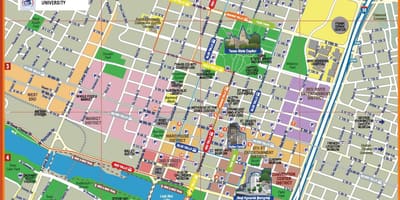 Города Остина карте